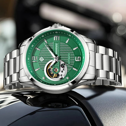 BANGWEI 2025 New Automatic Watches For Men Fashion LIGE Mechanical Mens Watch Waterproof Tourbillon Wristwatches Reloj Hombre