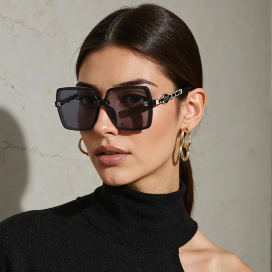 Polarized Sunglasses for Women, Fashionable Square Sunglasses, Driver's Goggles, Face Enhancing Small Glasses
