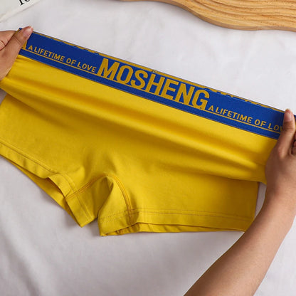 Cotton Women Panties Sexy Sports Underwear Safety Pants Plus Size Boxer Shorts Mid-Rise Boyshorts Intimates Girls Solid Briefs