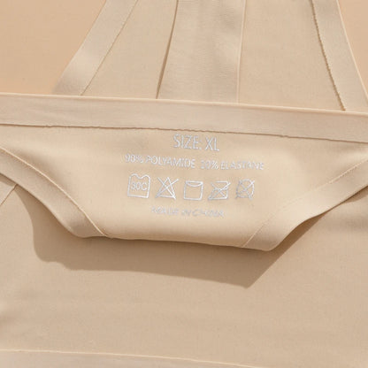 Women's Sexy Lightweight Ice Silk Seamless Knit Thong with Thin Straps - No Show Panty Underwear Lingerie Intimate Apparel