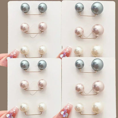 1/12Pcs Pearl Non-slip Safety Pins Dress Brooch Decoration Dress Waist Fastening Pins Collar Adjustment Scarf Buckle Jewelry