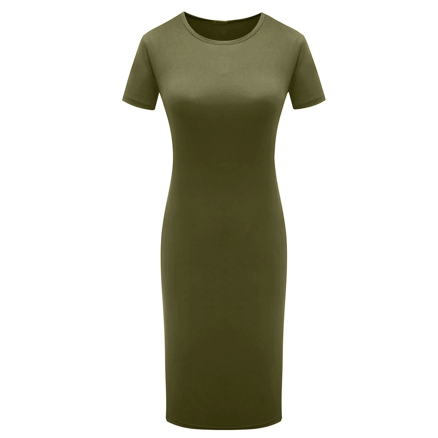 Summer Dress High Stretch Tank Robe Solid Short Sleeve Casual Slim Long Pencil Dress Women Sexy Maxi Dress Elegant Thin Vestido