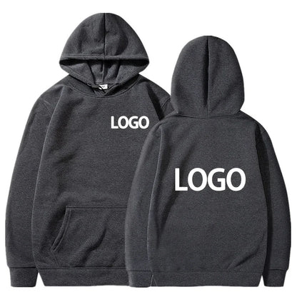 Customized Printing Men's and Women's Hoodies, Loose Casual Clothing, Fashionable Long Sleeved Hooded Pullover, 2025