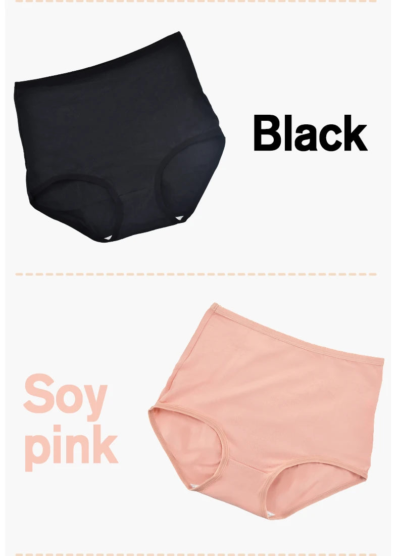 Women Cotton High Waist Panties Soft Breathable Briefs Oversize Underwear Plus Size Lingerie Seamless Ladies Panty Underpants