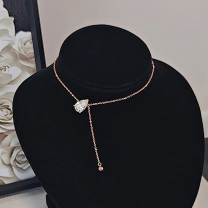 1.5/3Carat Waterdrop Moissanite Pendant Necklace For Woman Gra Certified Pear Cut Solitaire Diamond Drop Neckchain S925 Silver