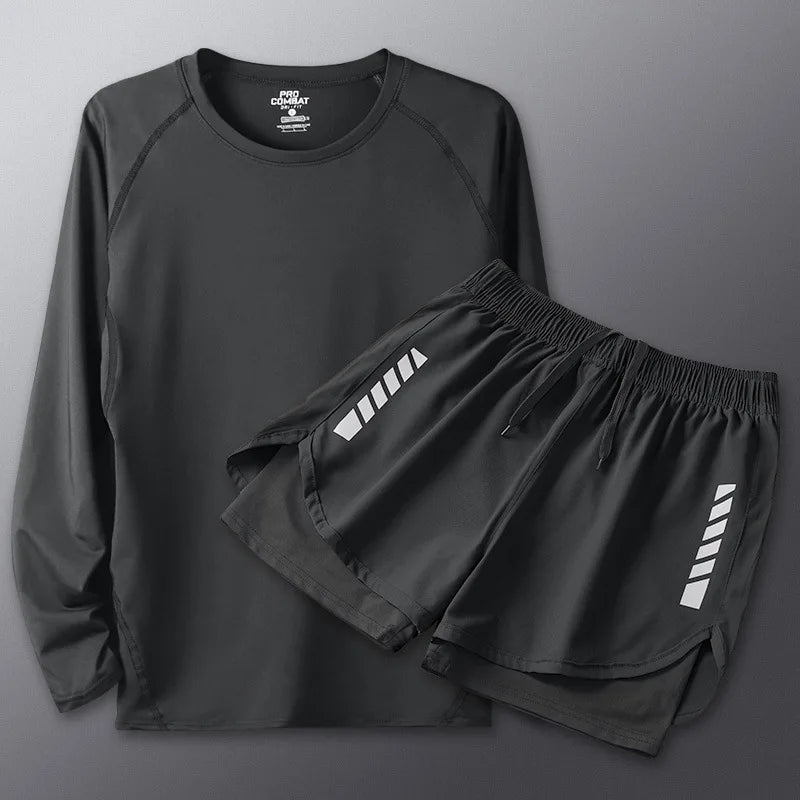 2025 Summer Men's 1-2 Piece Suits Separates Swimsuit Set Anti Embarrassment Swimming Trunks Surfing Beach Wear Sports Clothes