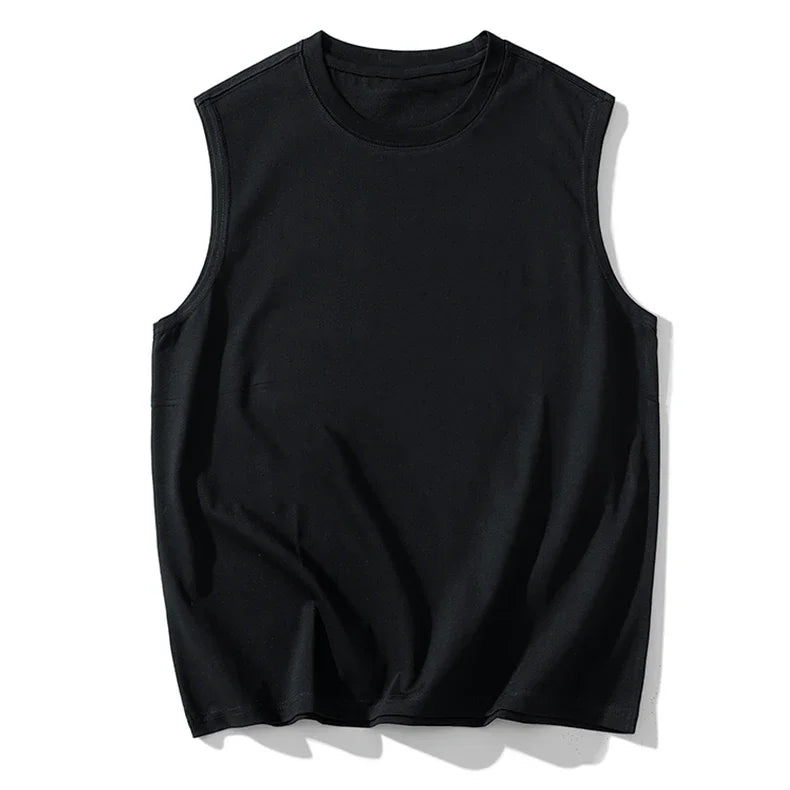 プラスサイズ メンズ ベスト 12XL 14XL コットン タンクトップ メンズ ラウンドネック 大きいサイズ Tシャツ ゆったりフィット ノースリーブ Tシャツ 衣類 100-200KG