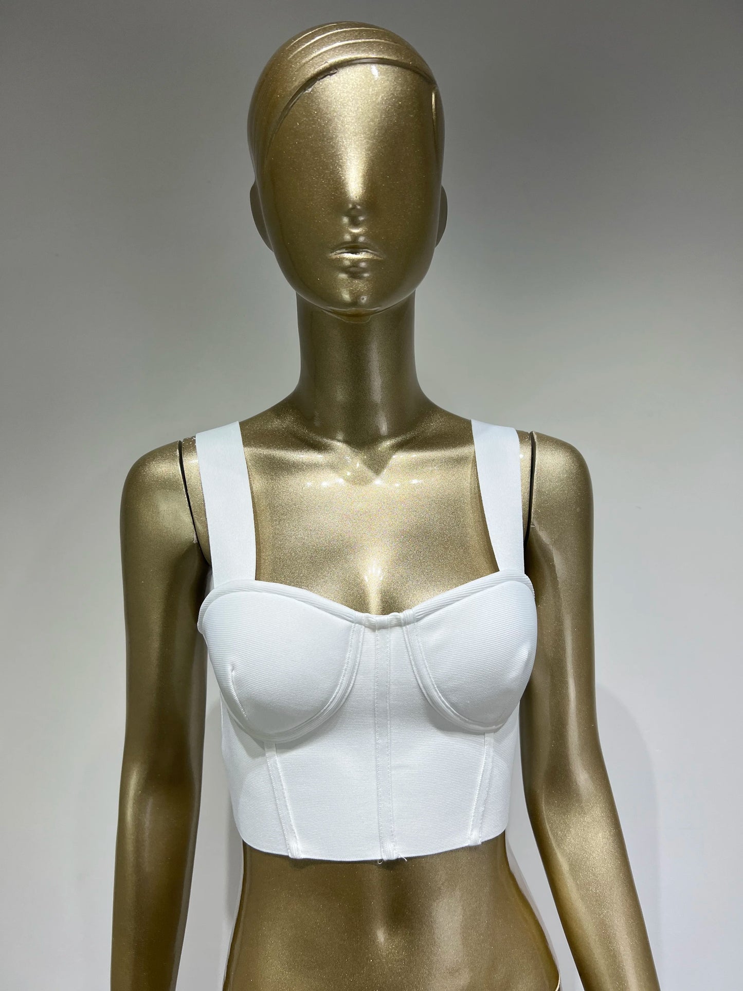 Women Summer Soild Sexy Strapless Backless Orange Black White Camis Bandage Tops 2023 Celebrity Designer Fashion High Street Top
