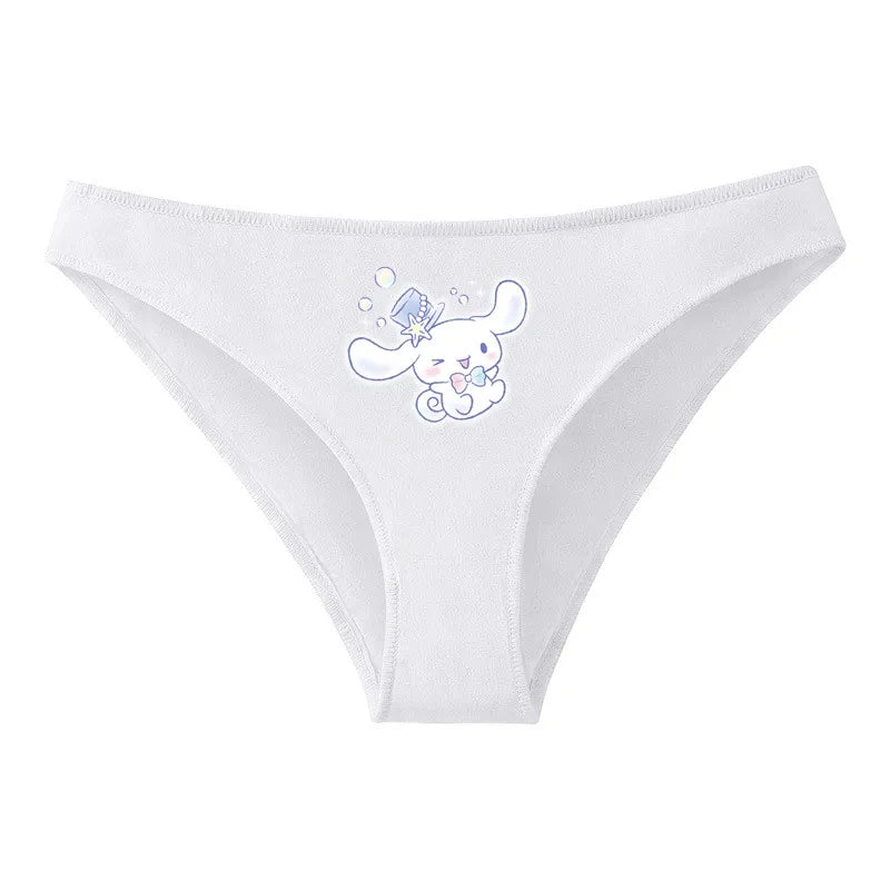 Hello Kitty Pure Cotton Triangle Pants Child Kawaii Pattern Underpants Kuromi Black White Daily Clothes Shorts Birthday Gift