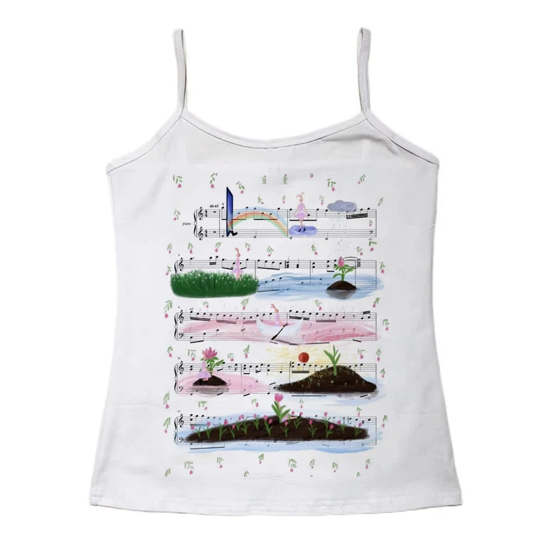 Y2k anime Streetwear O-neck 90s Text Printing Tops Women Harajuku Clothes Simple Vintage Crop Tee Aesthetic emo Casual T-shirt