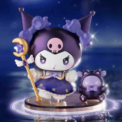 Anime Sanrio Character Starry Night Party Magician Series Blind Box My Melody Kuromi Hellokitty Piano Cute Toy Doll Gift