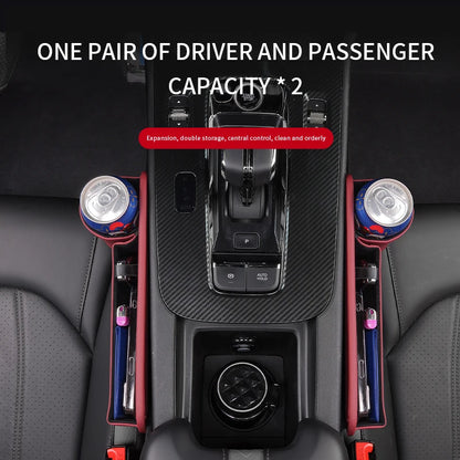 For Mercedes-Benz A B C E S V R-Class A45 C43 CLA GLA GLB GLC SLK SL Car Seat Gap Multifunction Storage Box Seat Gap Cup Holder