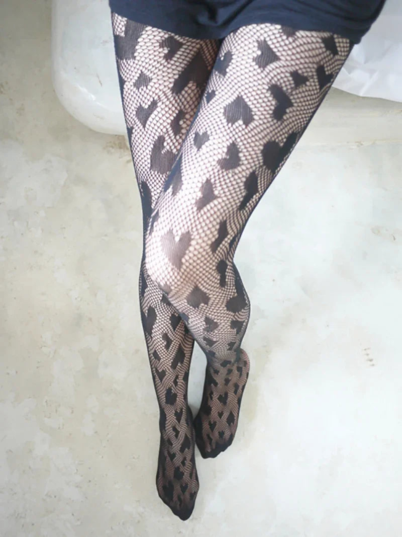 レディース ガールズ ゴシック カートゥーン フィッシュネット ストッキング ヘビ Kuromies スカル ソックス メッシュ タイツ パンティ ロリータ プラスサイズ パンティホース レギンス