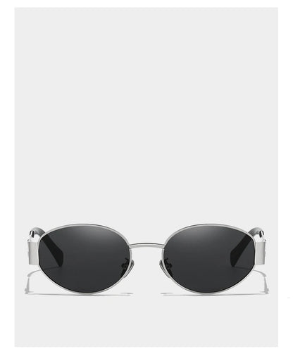 New Sunglasses For Women And Men UV400 Sun Glasses Alloy Oval Eyewear