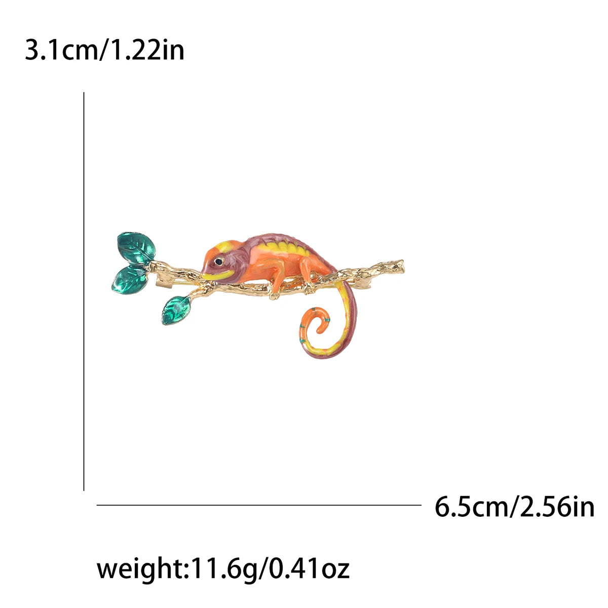 Rhinestone Chameleon Brooch for Women Unisex Enamel Lizard Pin Banquet Party Backpack Gifts Jewelry Accessories