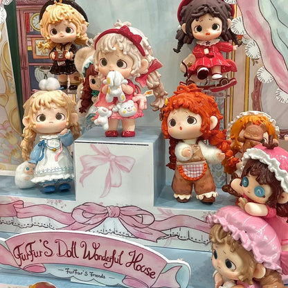 Heyone Fur Fur'S Doll  Blind Box Fourth Generation Wonderful House Series Handmade Doll Kawaii Action Desktop Ornament Toys Gift