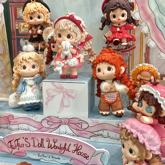 Heyone Fur Fur'S Doll  Blind Box Fourth Generation Wonderful House Series Handmade Doll Kawaii Action Desktop Ornament Toys Gift