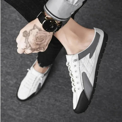 2025 Summer Slippers for Men Trendy Men's Flat Bottom Casual Shoes Soft Sole Support Shoes Men's Sneakers Zapatos De Hombre