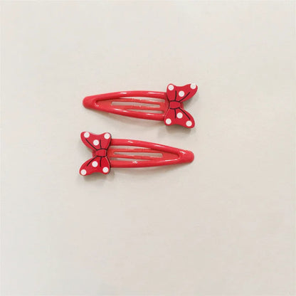 Disney Anime Minnie Mouse Hairrope Hairpin Kawaii Minnie Hair Accessories Cartoon Girl Hairpin Baby Gifts