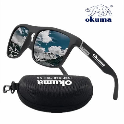 Okuma 偏光サングラス UV400 男女兼用 アウトドア 狩猟 釣り 運転 自転車 サングラス オプションボックス