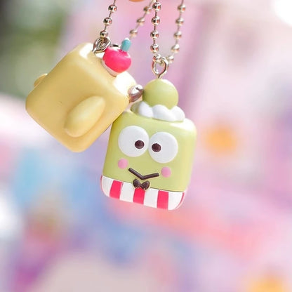Sanriose Doll Pendant Kuromi Pom Pom Purin Pochacco Cute Square Faced Q Verison Backpack Accessory