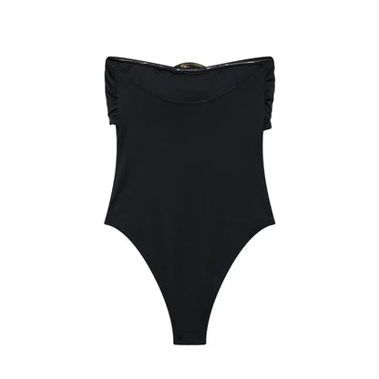 MUJER 2025 Extreme Bodysuit Women off Shoulder Sexy Bodys for Women Black Body One Pieces Sexy Outfits Lingerie Body Suits Woman