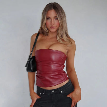 Fashion Women's Tank Summer New Streetwear Club Party Tank Clothing Solid Sexy Sleeveless Elegant Female Bodycon Crop Top Tank