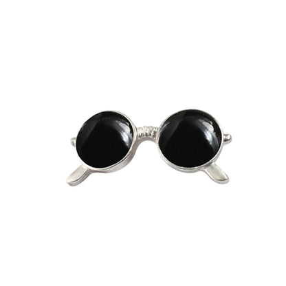 Summer Beach Sunglasses Brooch Fashion Personality Enamel Pins for Vacation Girl Women Backpack Hat Lapel Pin Jewelry Decoration