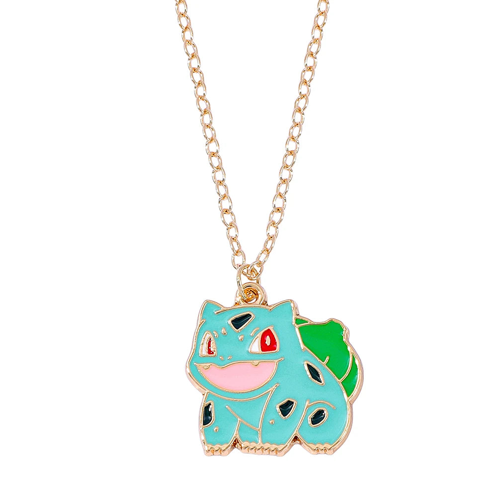 Anime Characters Pokémon Necklace Jigglypuff Pendant Neck Chain Girl Accessories Cartoon Squirtle Boy Girl Necklace