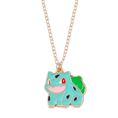 Anime Characters Pokémon Necklace Jigglypuff Pendant Neck Chain Girl Accessories Cartoon Squirtle Boy Girl Necklace