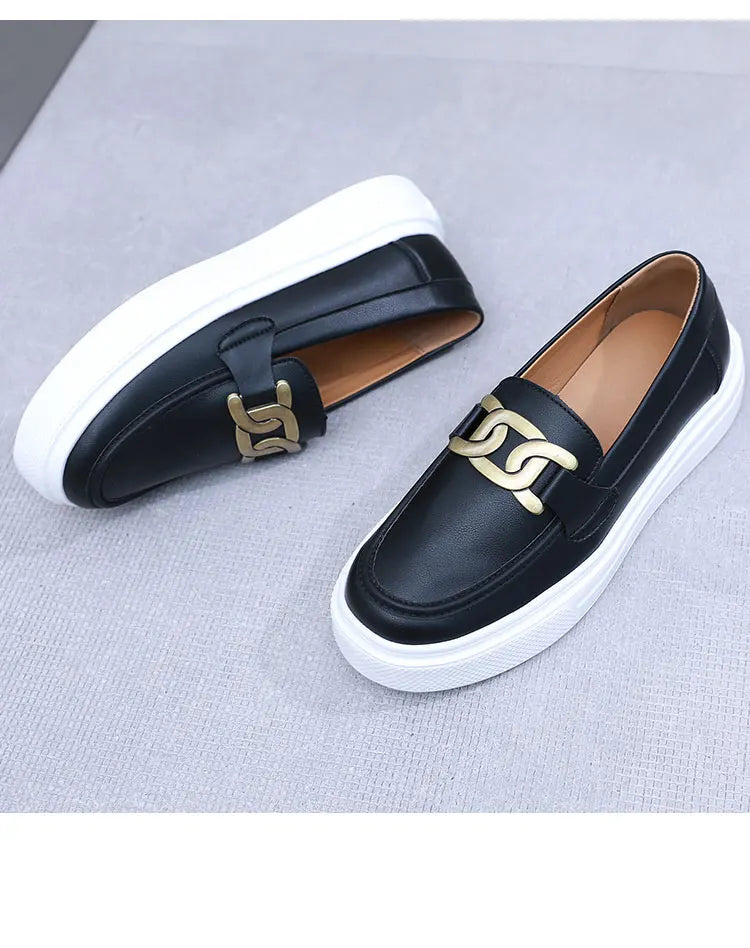 Black Loafers Shoes For Men Luxury Slip-on Shoes Men Unisex Breathable Casual Leather Shoes Man Driving Shoes Zapatos Hombre