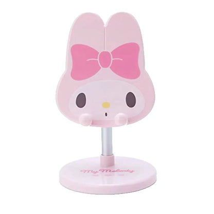 New Sanrio Mobile Phone Stand Japanese Kawaii Melody Kuromi Telescopic Support Stand Cartoon Anime Home Daily Necessities