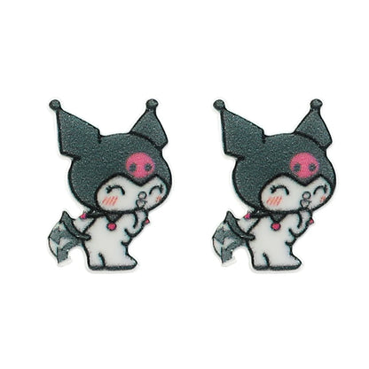 Sanrio Kuromi My Melody Earrings Cute Sweet Exquisite Earrings Campus Girls Jewelry Accessories Gifts
