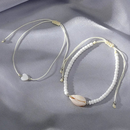 Bohemia Natural Shell Anklets for Women Foot Jewelry Summer Beach Barefoot Bracelet Ankle on Leg Chian Ankle Strap Accessories