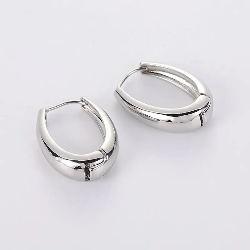 925 Silver Needle Korean Fashion Leaf Flower Earrings For Women Metal Earings Jewelry 2025 Trending Women's Gold Color Earrings