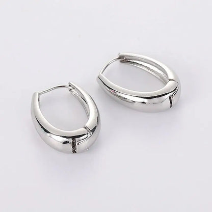925 Silver Needle Korean Fashion Leaf Flower Earrings For Women Metal Earings Jewelry 2025 Trending Women's Gold Color Earrings