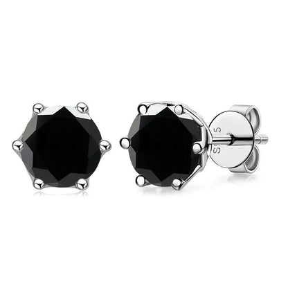 Butterflykiss Real 1 CT D Color Moissanite Stud Earrings For Women Top Quality 925 Sterling Silver Sparkling Wedding Jewelry