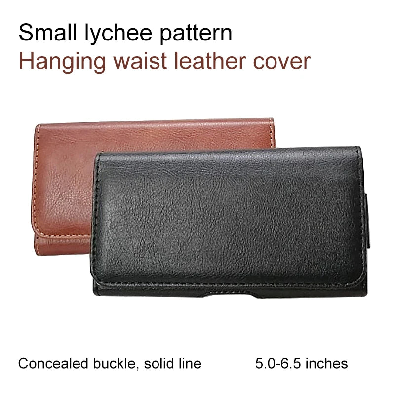 4.7-6.5 Inches Phone Holster Phone Waist Packs for IPhone Samsung Huawei Xiaomi Redmi Waist Bags Belt Clip Cover Universal Phone