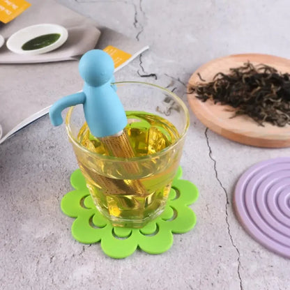 Stainless Steel Tea Infuser Kitchen Accessory Household Use Reusable Metal Makeup Brushes  Massage Kitchen Dining Bar Garden