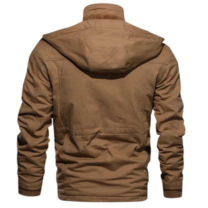 Men Winter Military Jackets Coats Multi-pocket Casual Cargo Jackets High Quality Male Cotton Winter Coats Warm Parkas Size 6XL