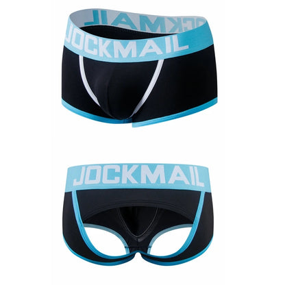 Men's Panties Jockstraps Men Underwear Gay Thong Man Boxer Shorts Underpants Slip Sexy Cotton Pouch Cuecas Gay Thongs G String