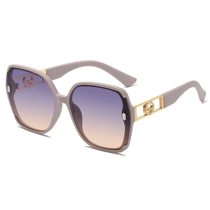 Sunglasses for Women High-end UV Resistant Sunglasses Large Frame Round Face Slim Sunscreen Sunglasses Fashion Accessories 2025