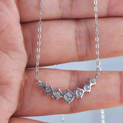 Real 1.7/2.8/5cttw Full D Color Moissanite Pendant Necklace For Women S925 Silver Lab Diamond Chain Necklaces Fine Jewelry Gift