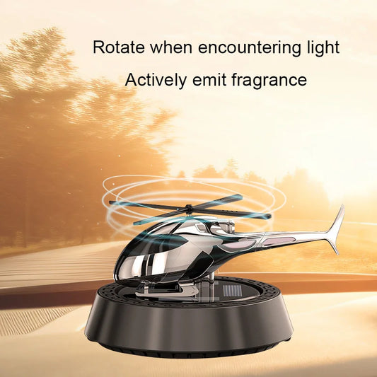 Car perfume solar rotating airplane aromatherapy decoration car interior long-lasting eau fragrance car ornament high-end