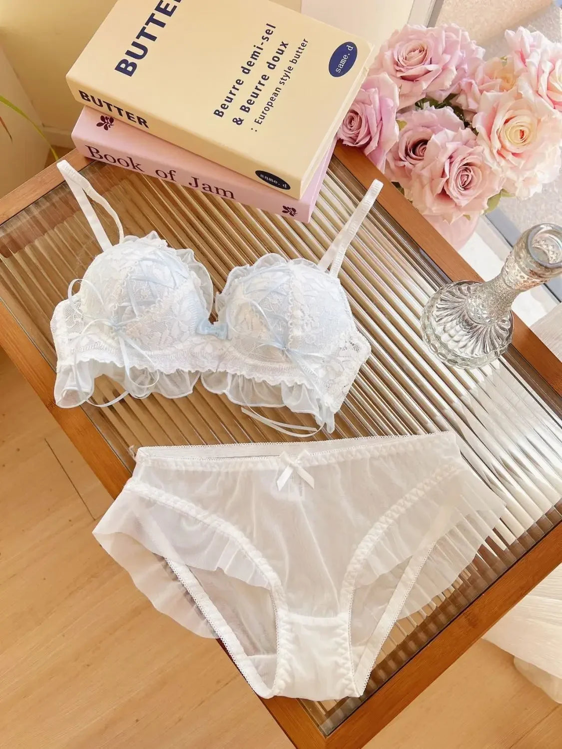 Japanese Style Lolita Princess Wind Lace Lace Lingerie Design for Girls Push-up Bra Women Underwear  Push Up Bra