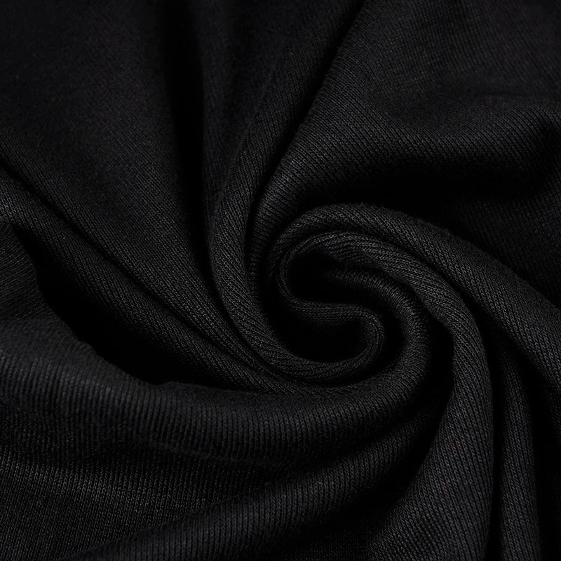 SUCHCUTE Elegant Off Shoulder Ruffles Split Long Dress Black Fashion Long Sleeve Party Dresses Women Beach Vacation Outfits 2024