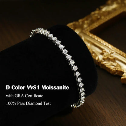 FEOBUR 3mm モアサナイト テニスネックレス レディース メンズ S925 スターリングシルバー フルダイヤモンド ネックチェーン GRA トレンディジュエリー ギフト