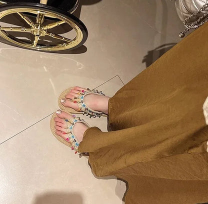 Woman Slippers Low Heel Shoes For Women On Beach Sandals Non Slip Slides Wholesale Bulk Sale Unique Comfortable And Elegan Price