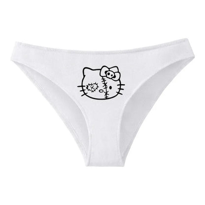 Hello Kitty Pure Cotton Triangle Pants Child Kawaii Pattern Underpants Kuromi Black White Daily Clothes Shorts Birthday Gift
