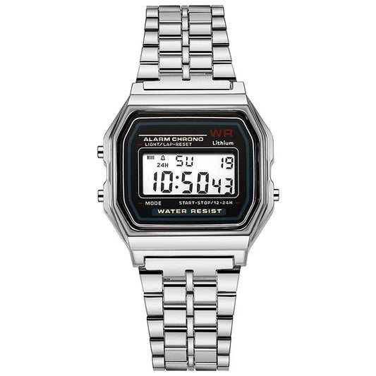 高級ローズゴールドレディース腕時計電子デジタルディスプレイレトロスタイル時計メンズRelogio Masculin Reloj Hombre homme